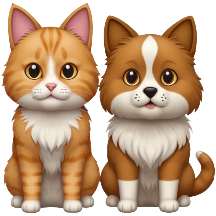 cats and dogs believe picture emoji
