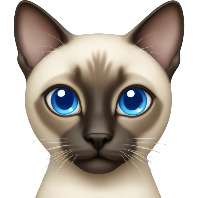 Siamese cat with blue eyes  emoji