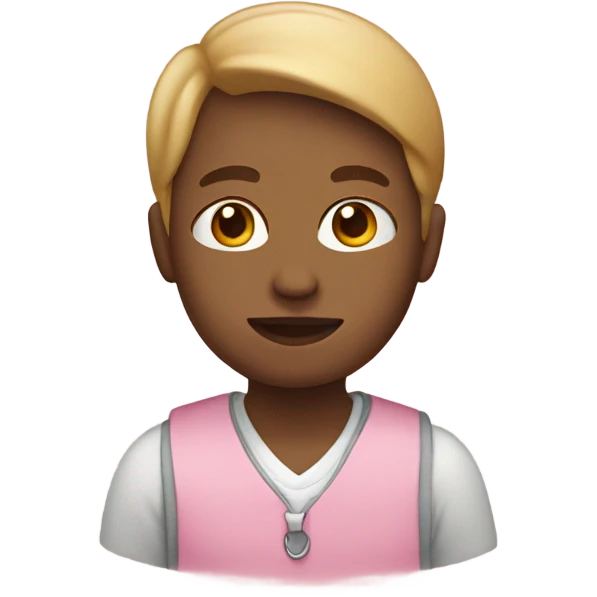 Light pink student emoji