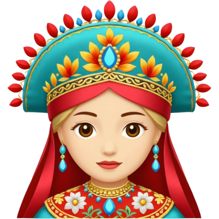 traditional Russian headdress kokoshnik emoji
