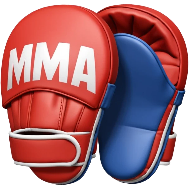 MMA focus mitt object icon, training mitt pad, leather texture, 3D cartoon, mobile game icon style, centered, clean background, no text, no watermark
 emoji