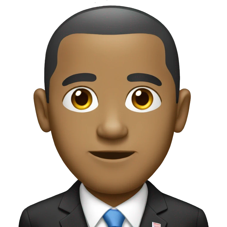 white obama emoji