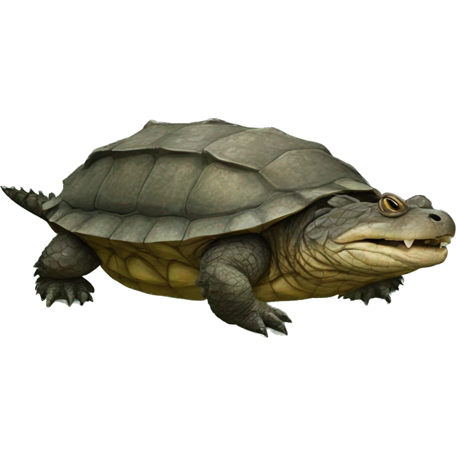 Alligator snapping turtle emoji