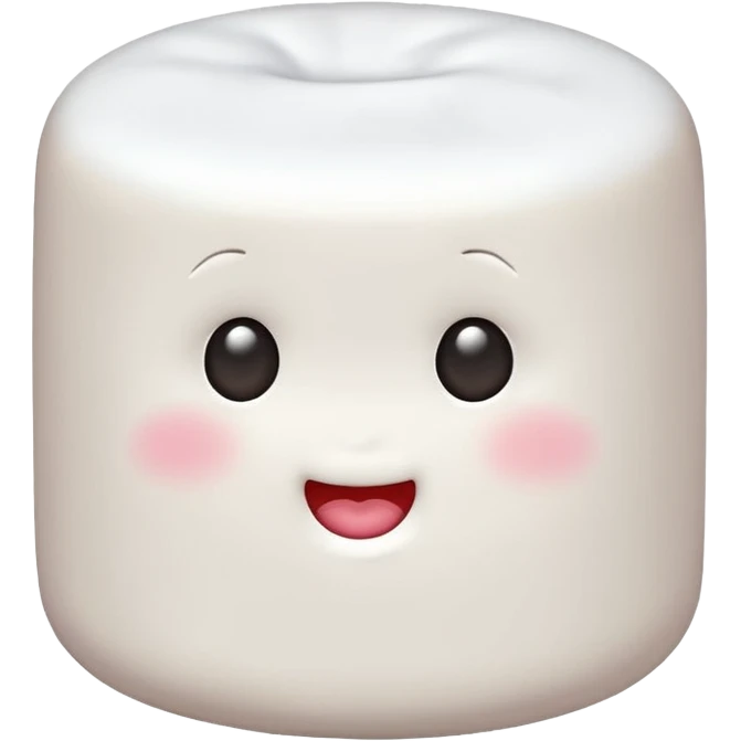 Marshmallow send kiss emoji