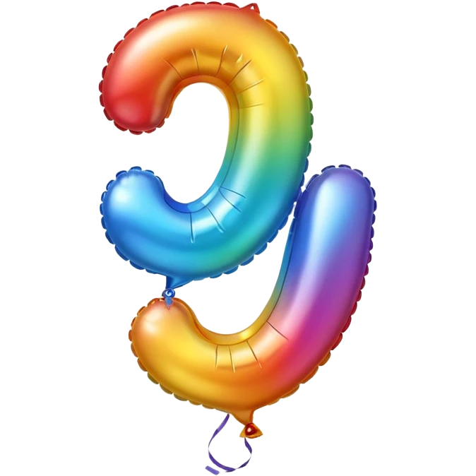 Number balloons emoji