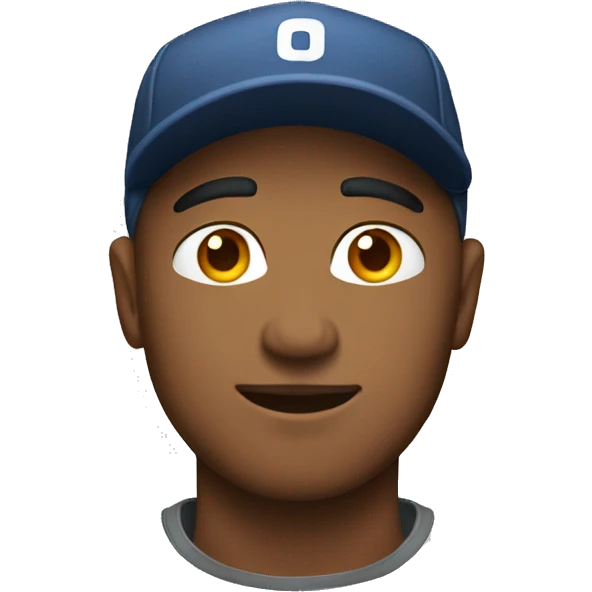 Men with back cap emoji