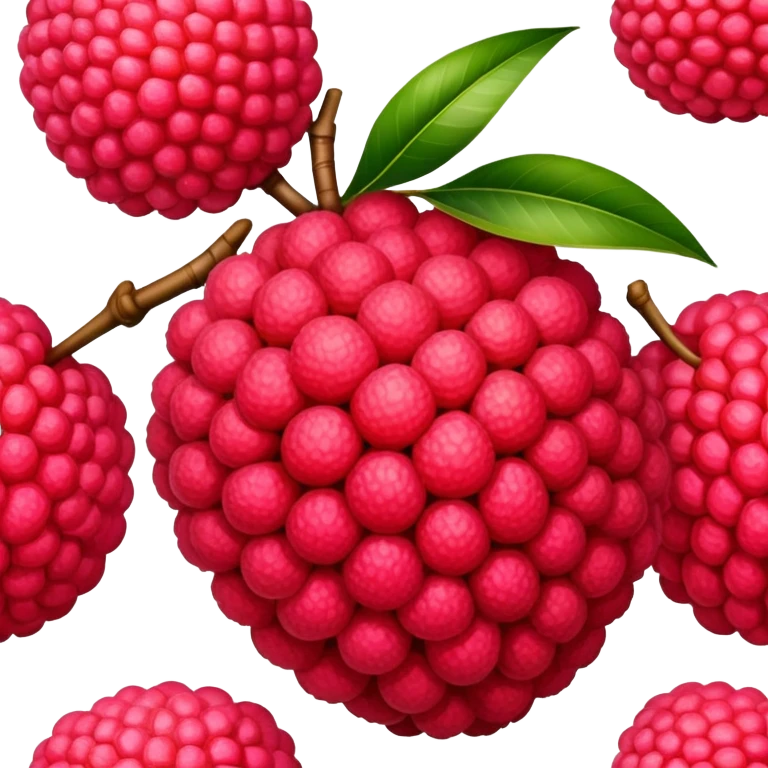 Hawaiian lychee fruit emoji