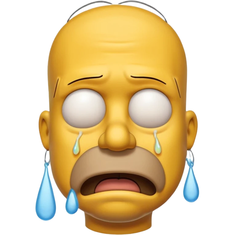 Homer Simpson qui pleure emoji