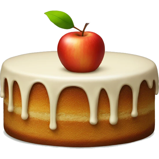 apple + cake emoji