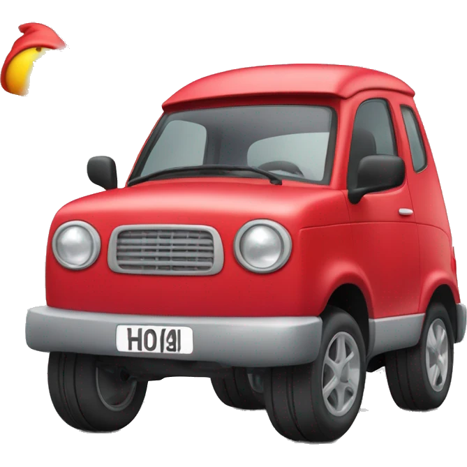 rotes Bobby car emoji