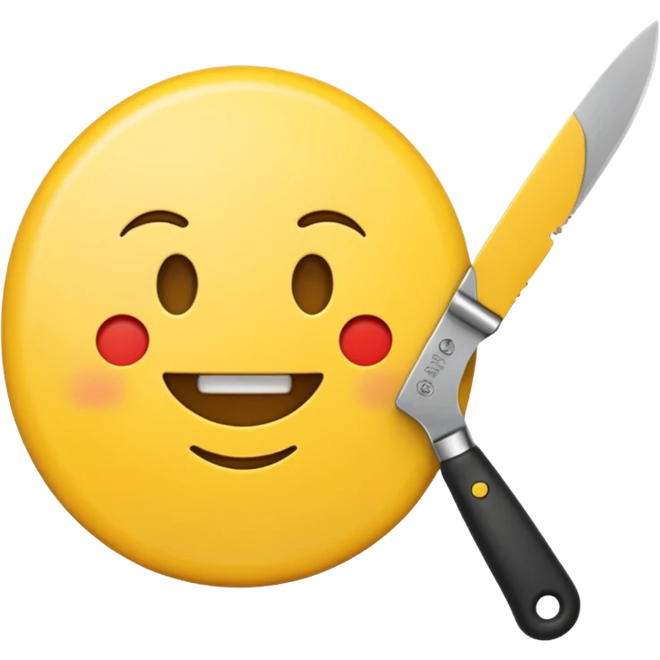 Emoji mit Messer emoji