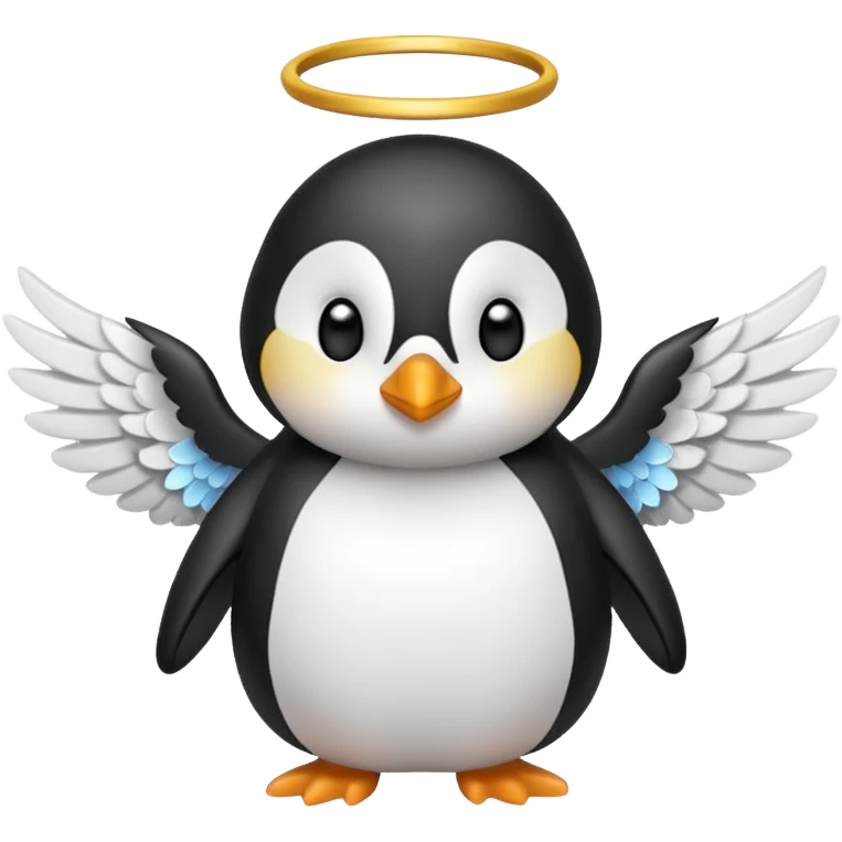 penguin angel emoji