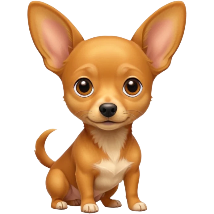 Make a yellow and orange color Chuiwawa mix and dachshund emoji