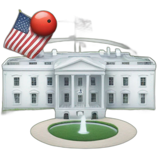 red button white house emoji