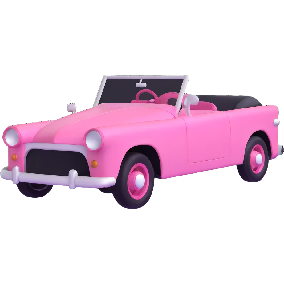 pink gothic car emoji