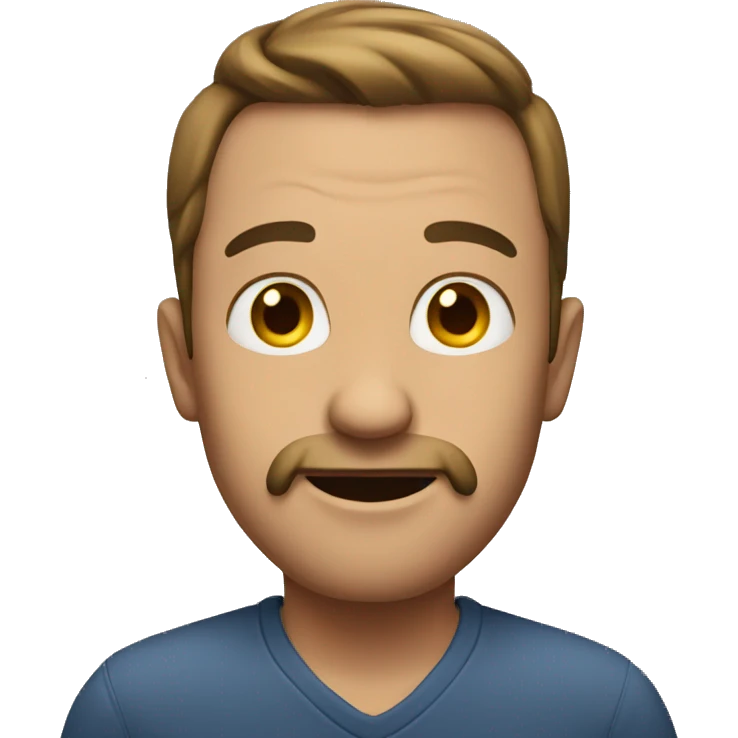 Man saying E emoji
