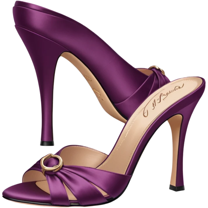 Agent Provocateur Elice Plum Mules pair 
 emoji