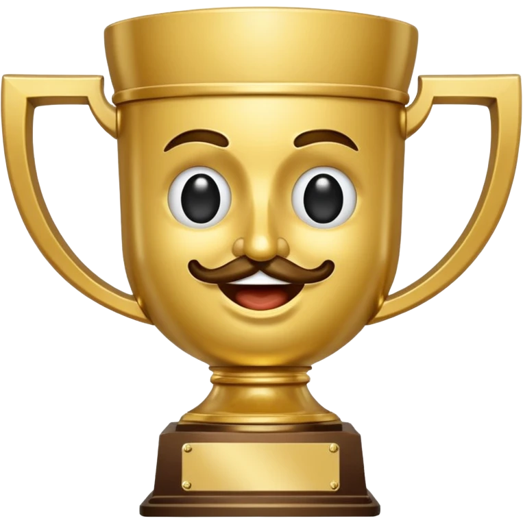 Trophy with risitas emoji