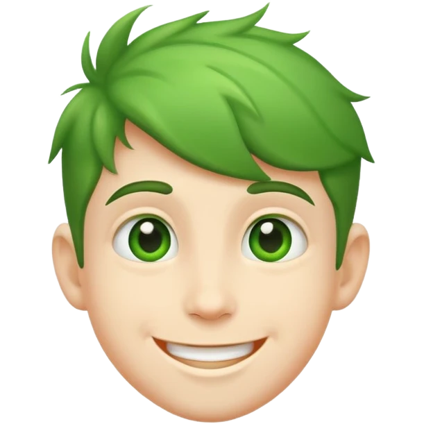 happy solo green boy portrait emoji
