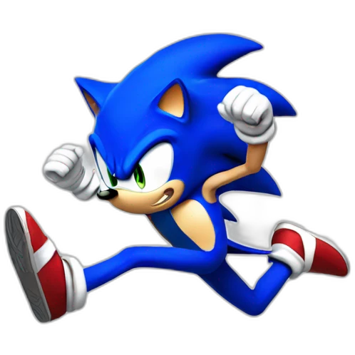 Sonic running emoji
