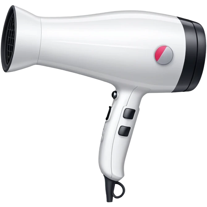 all white image hair dryer emoji