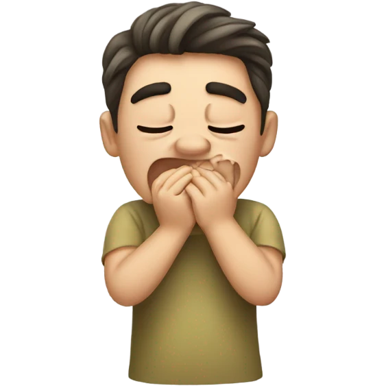 Sneezing emoji