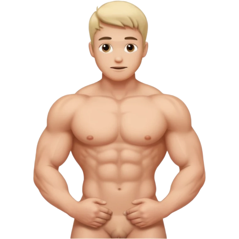 Nude guy with penis emoji