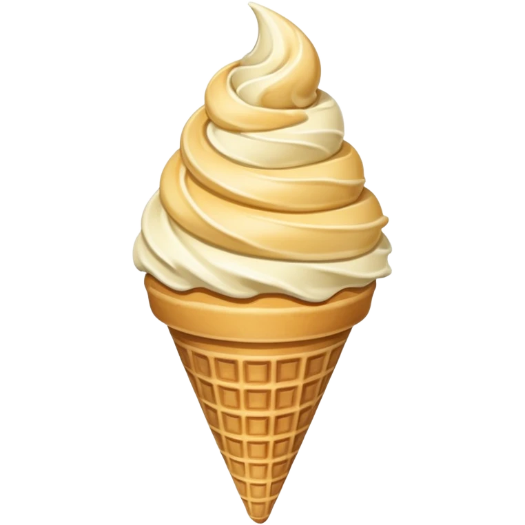 vanilla ice cream cone emoji