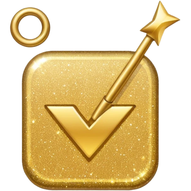 glitter checkmark emoji