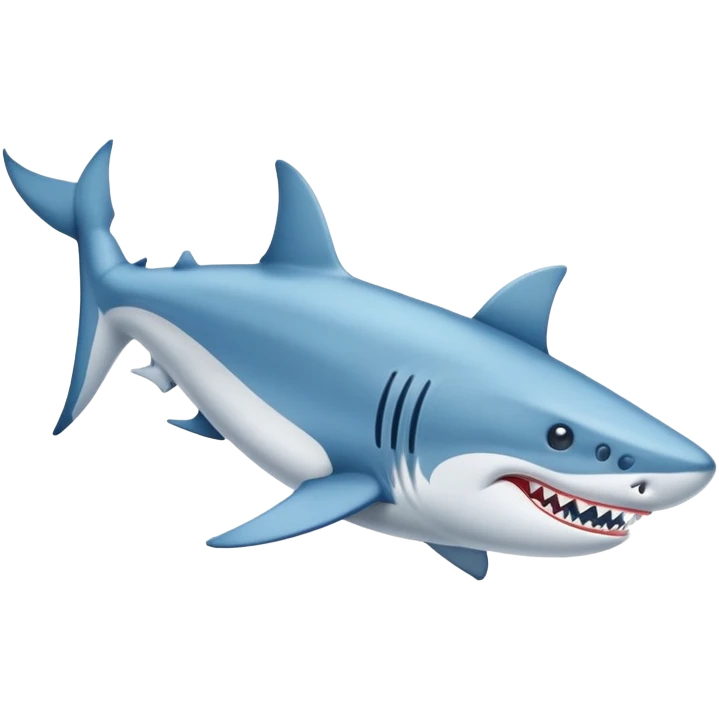 Un tiburón con zapatos nike azules emoji
