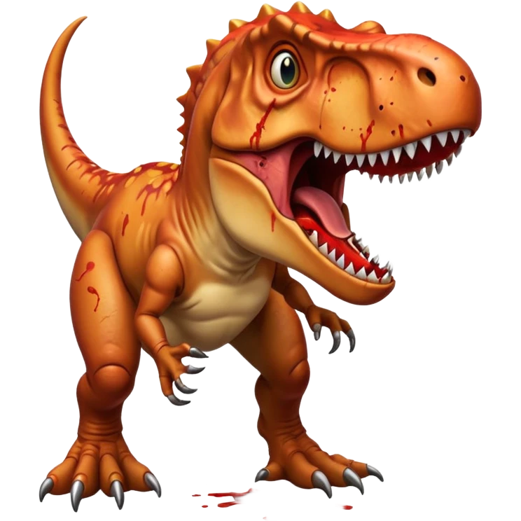 En küçük mermi ile ölen t-rex emoji