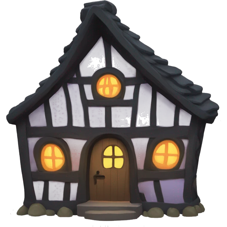 a witch cottage emoji