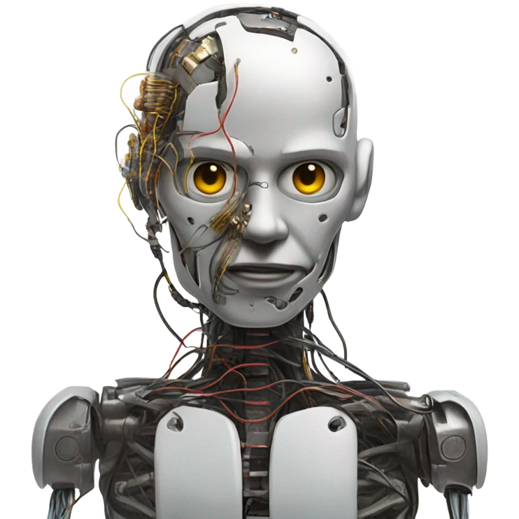 Dead cyborg emoji