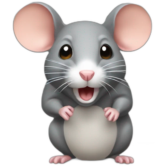 Rat qui mange emoji
