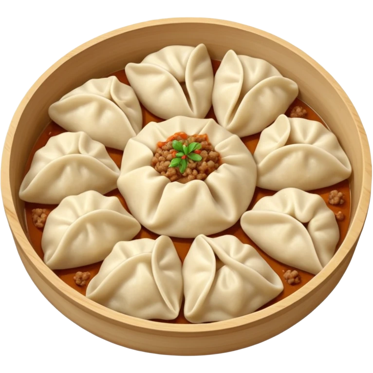 folded snacks,mantı emoji