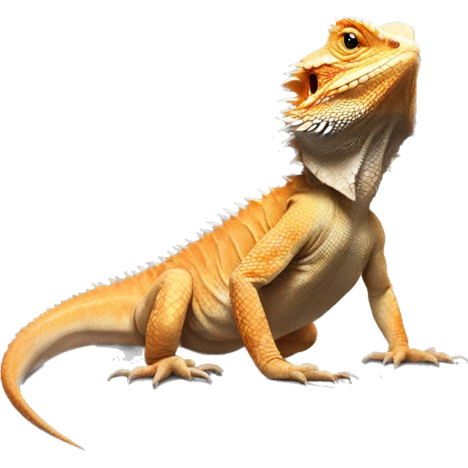realistic bearded dragon full body emoji