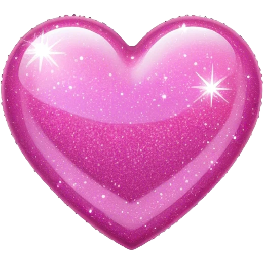 pink sparkly heart  emoji