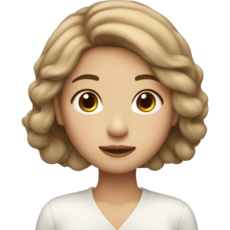 gorgeous asian girl with light brown hair emoji