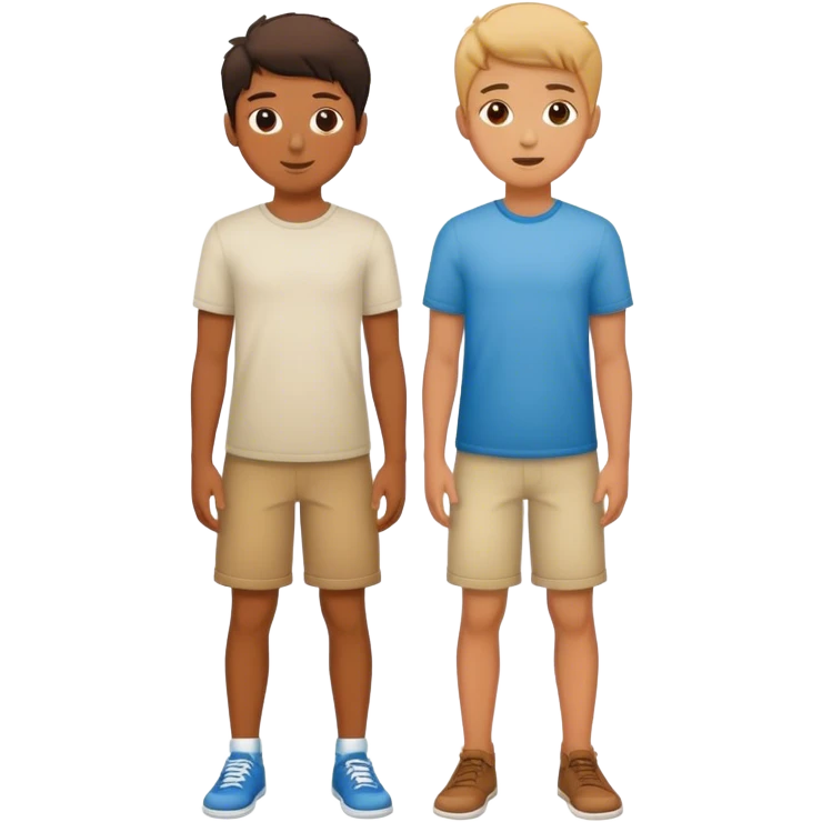 two best friends boys full height emoji