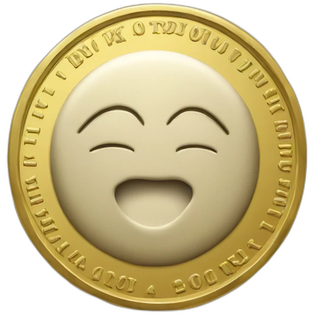 gold coin with seal head emoji