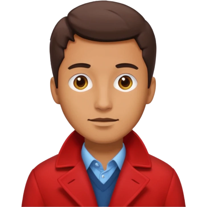 Man in red coat emoji