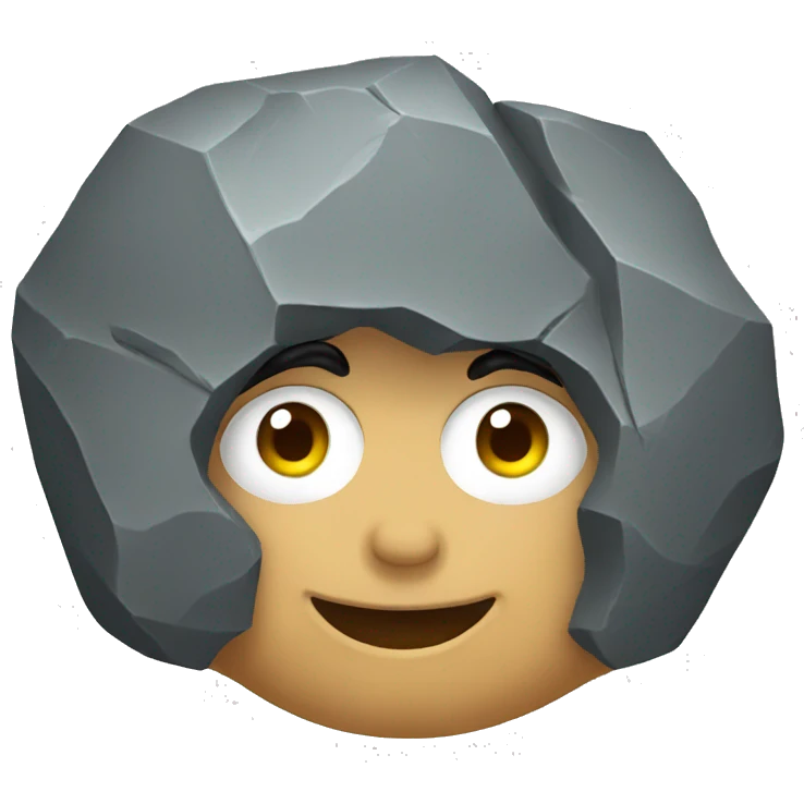 Rock emoji