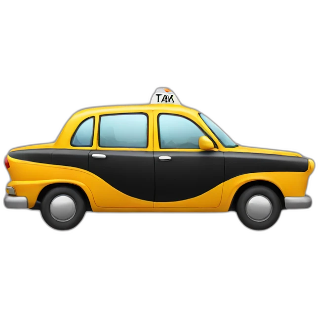 modern Taxi car emoji