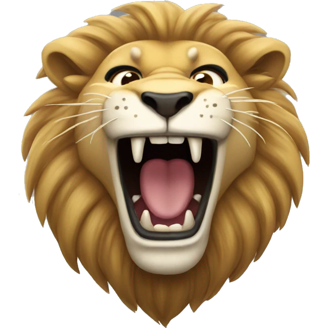 Lion growling emoji