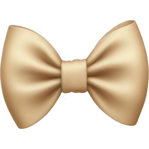 Beige bow  emoji