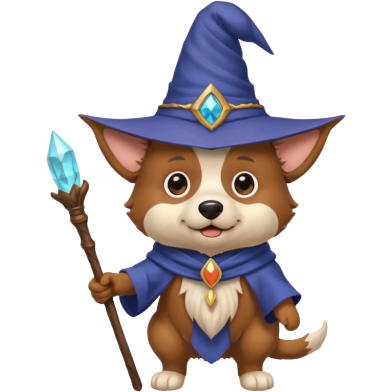 Dog wizard emoji