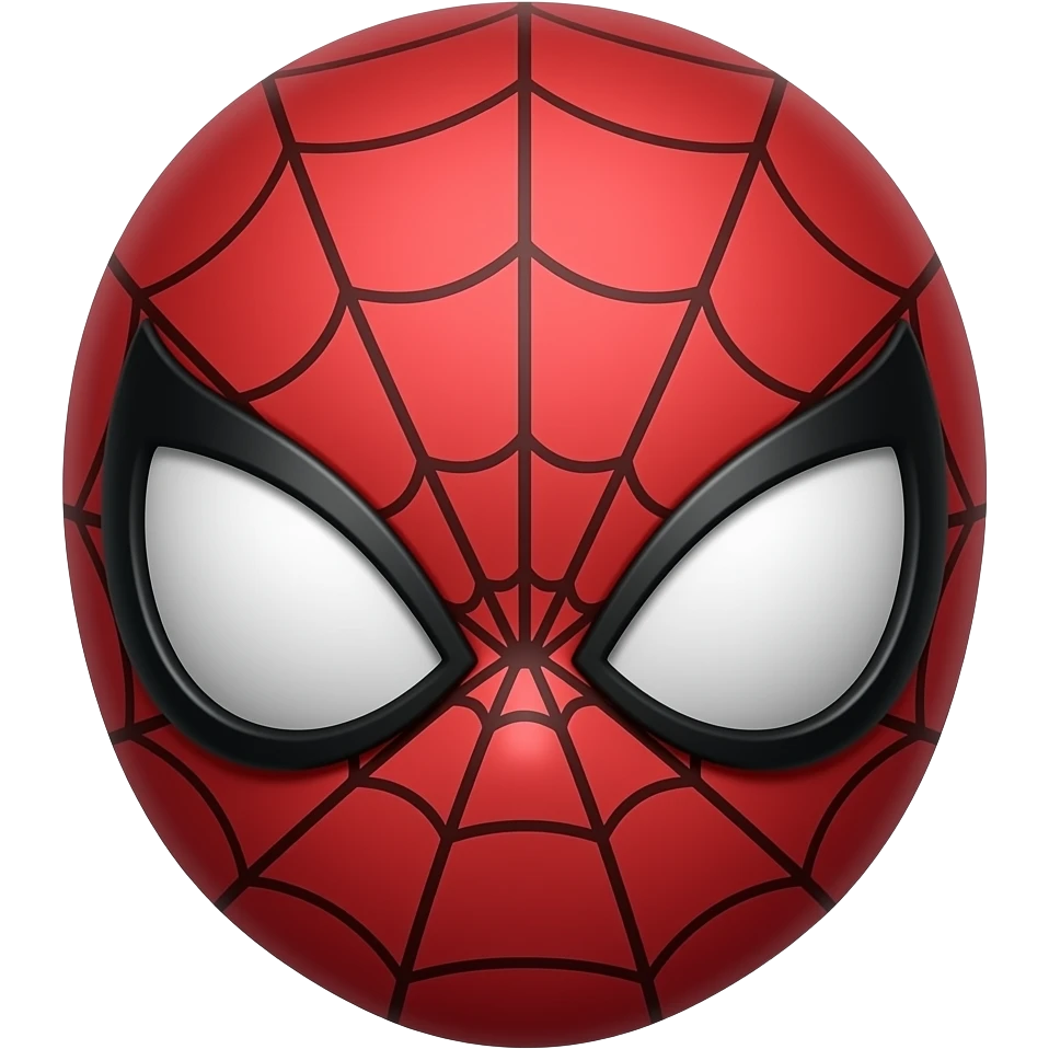 Cute Spiderman mask emoji emoji
