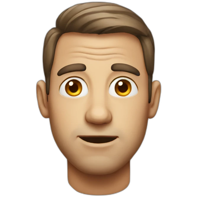 Cross eyed man emoji