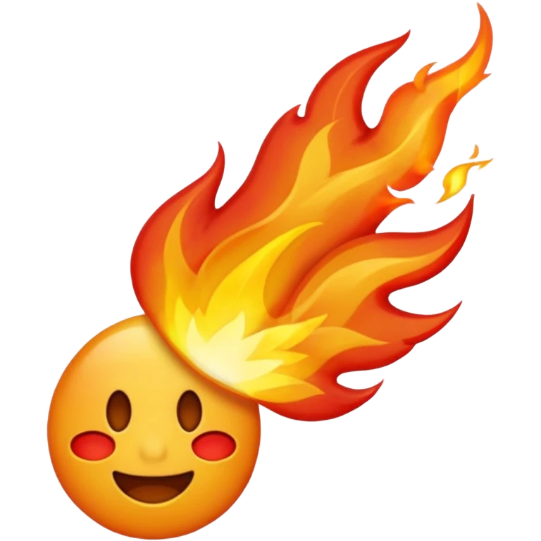 emoji qui pleure des flamme emoji
