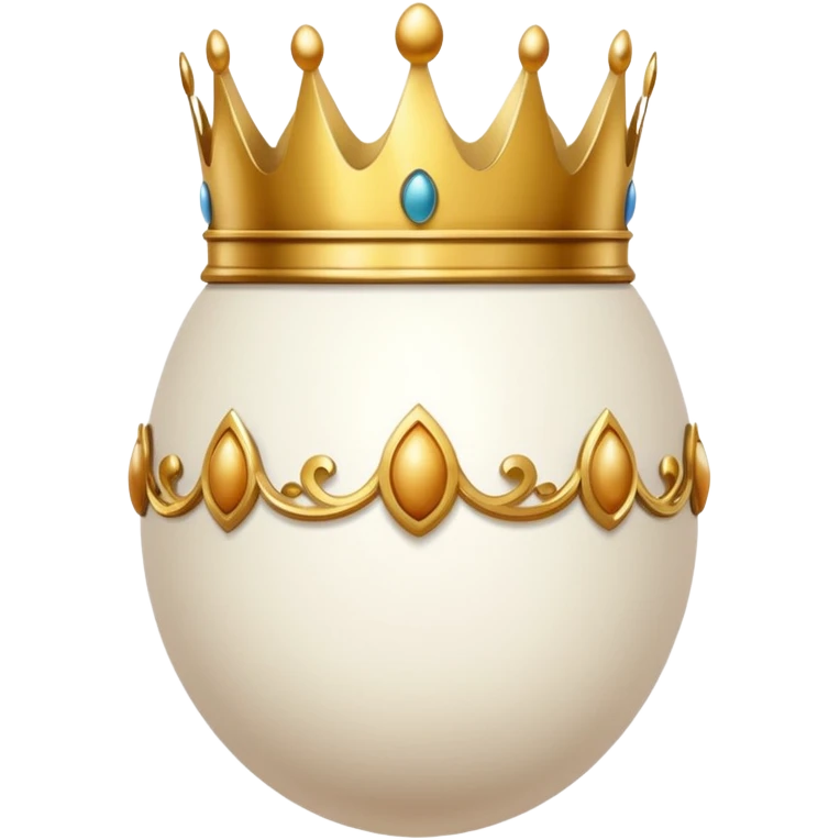 egg with crown emoji
